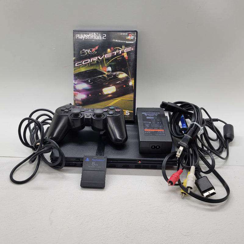 PlayStation 2 Slim Corvette Console Bundle - Black (Ready To Play)