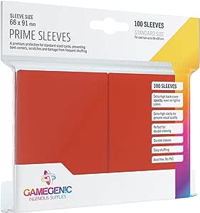 Gamegenic Matte Prime Sleeves 100ct (Red)