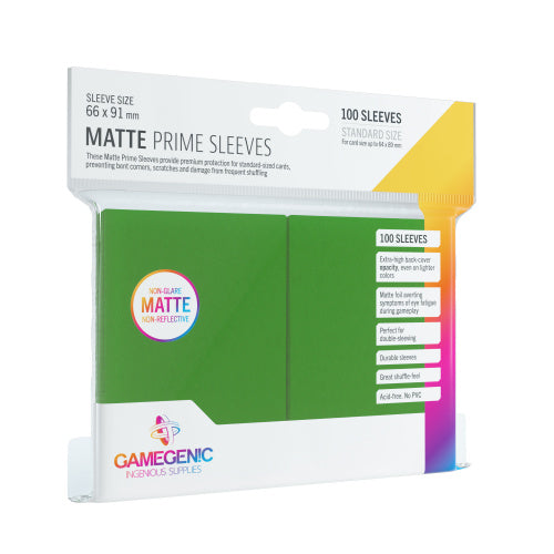 Gamegenic Matte Prime Sleeves 100ct (Green)
