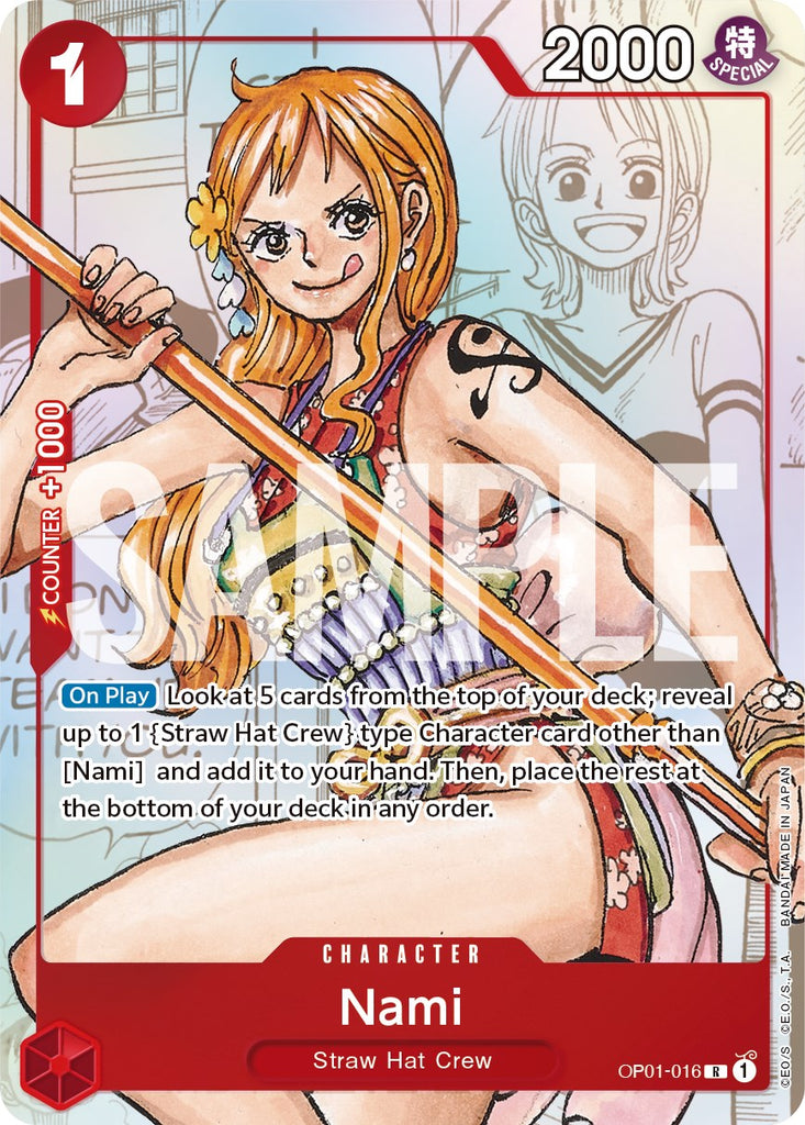 ワンピース カードゲーム 2023 ONE PIECE CARD GAME Nami #011 Pre-R Nami (Alternate Art) [One Piece Promotion Cards] at GT Games - Buy