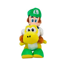 Luigi Riding Yoshi Plush 8" Super Mario Bros Little Buddy