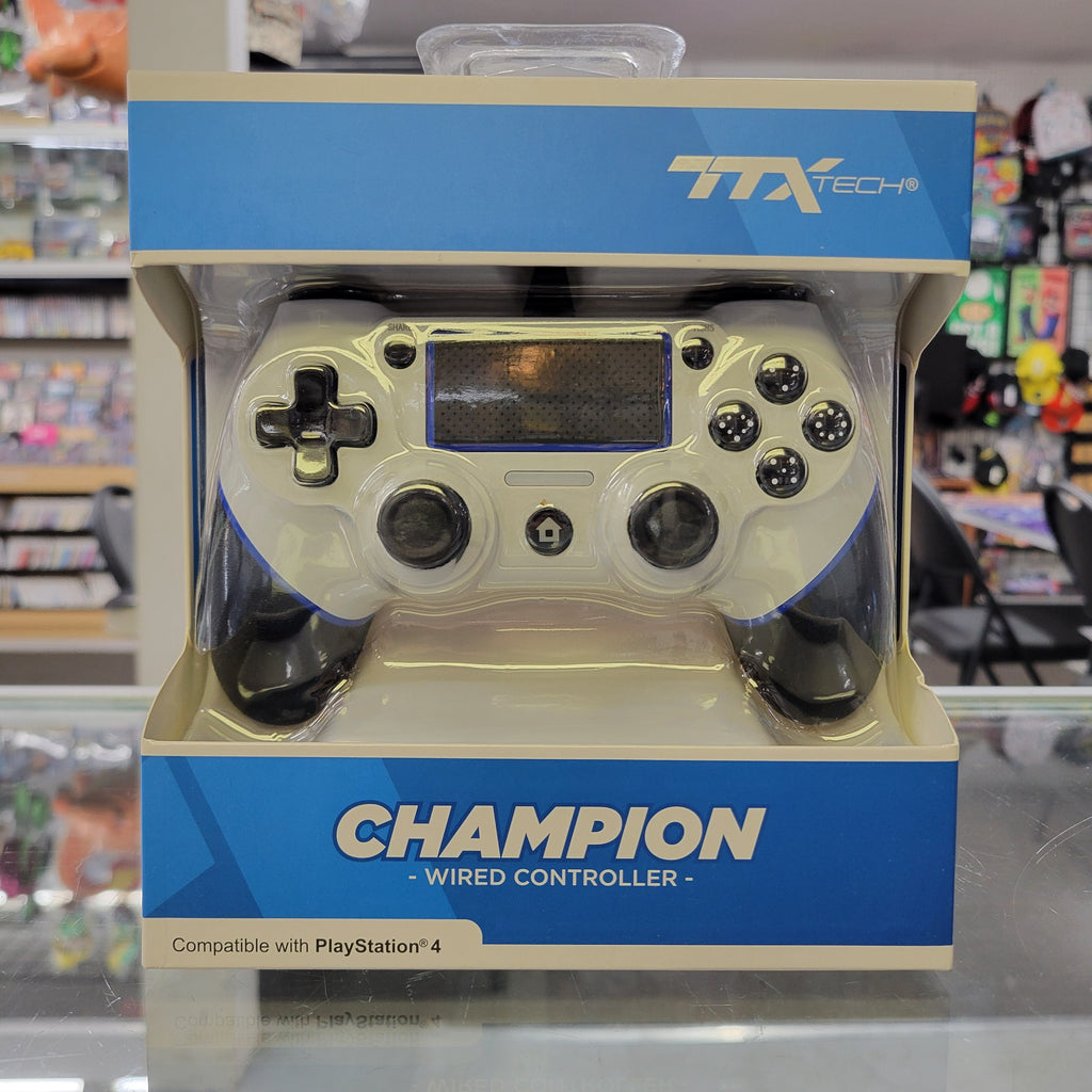 TTX Tech Champion Wired PS4 Controller - White at GT Games - Buy