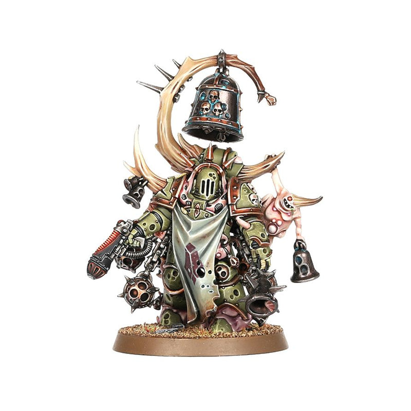 Malignant Plaguecaster, Noxious Blightbringer, and Plague Marine Champion - Death Guard: Warhammer 40,000