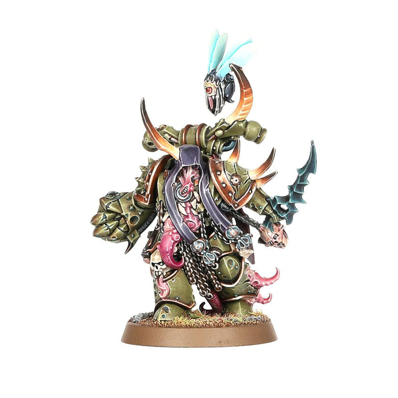 Malignant Plaguecaster, Noxious Blightbringer, and Plague Marine Champion - Death Guard: Warhammer 40,000