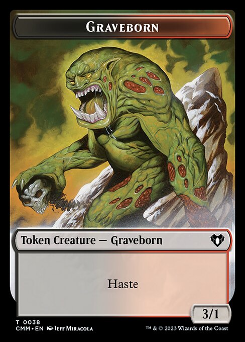 Treasure // Graveborn Double-Sided Token [Commander Masters Tokens]