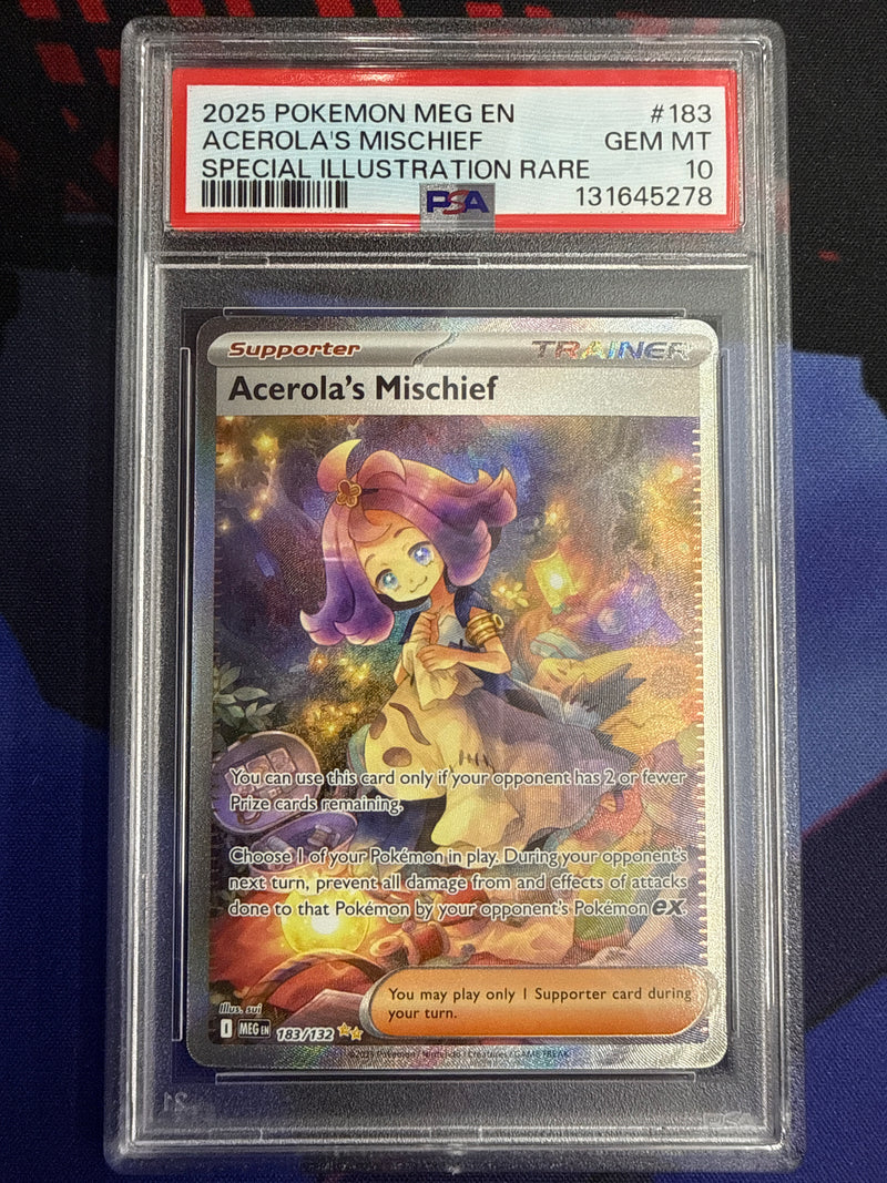 Acerola's Mischief (183/132) [Mega Evolution: Base Set] - Graded