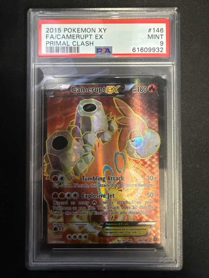2015 POKEMON XY PRIMAL CLASH #146 FA/CAMERUPT EX PRIMAL CLASH