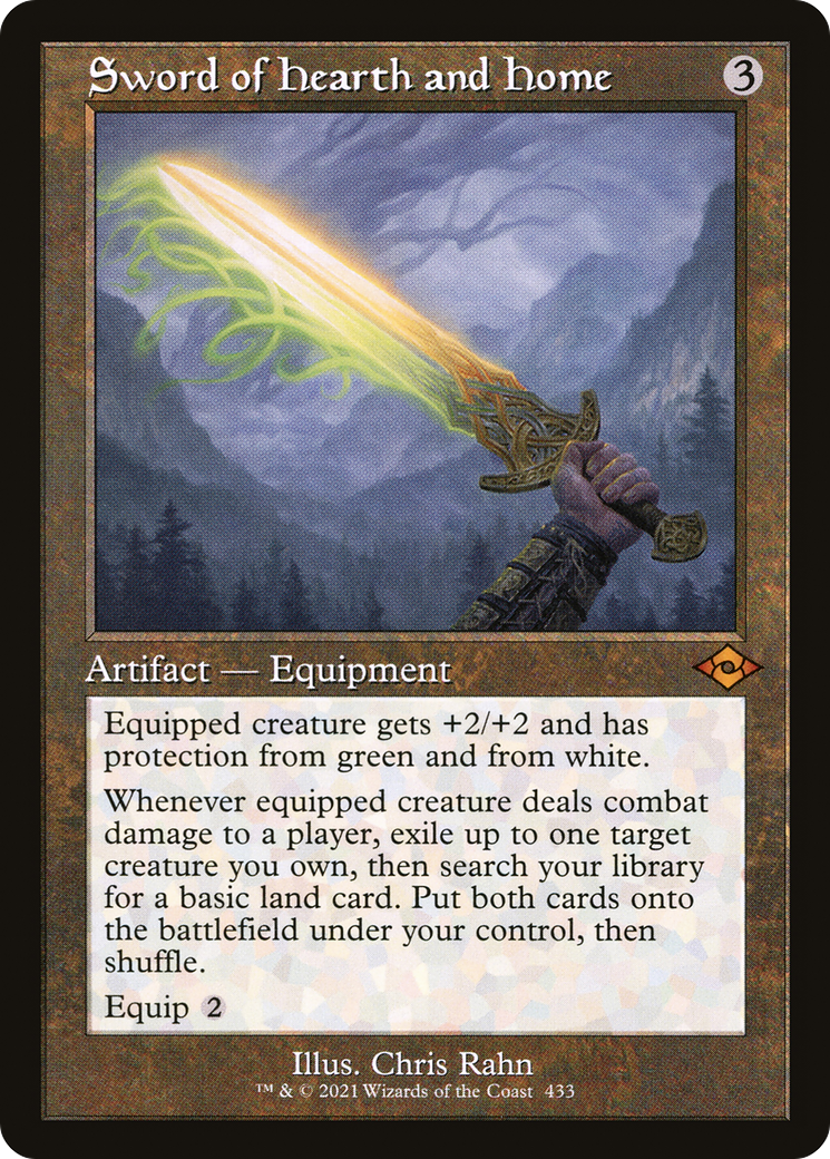 Sword of Hearth and Home (Retro Frame) (MH2-433) - Modern Horizons 2 Etched Foil