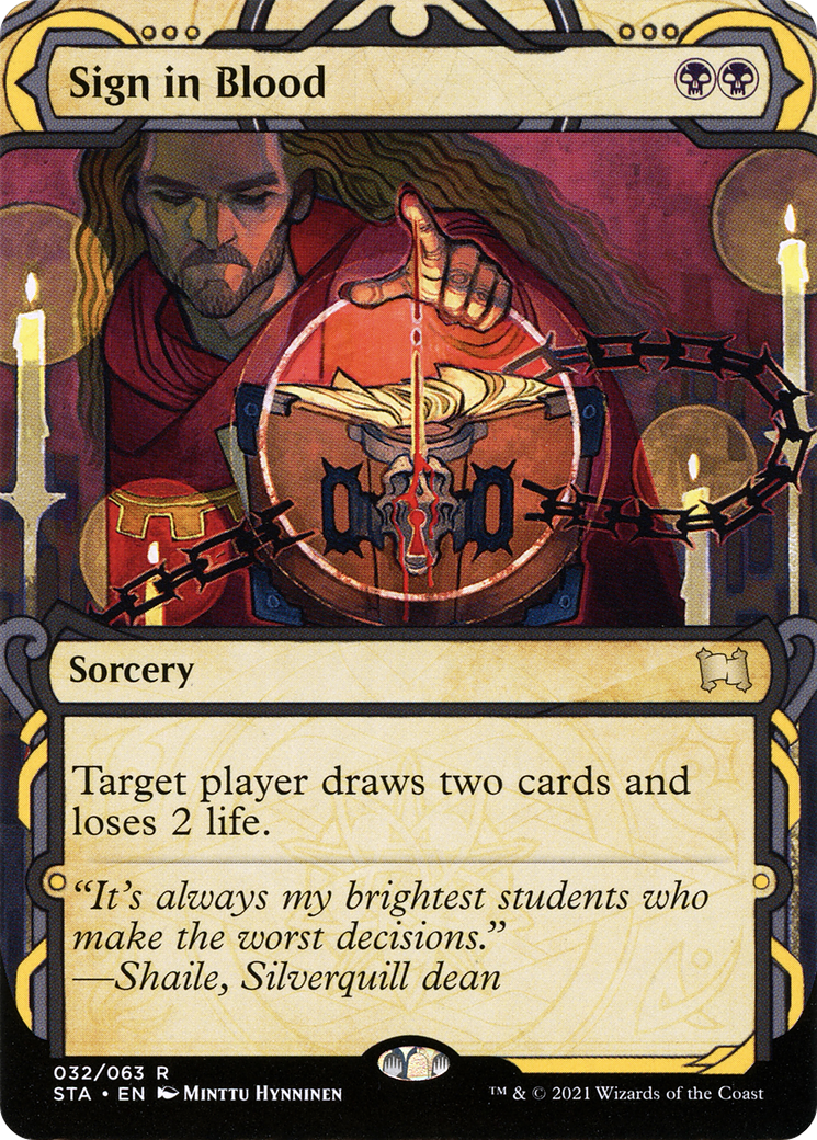 Sign in Blood [Strixhaven: School of Mages Mystical Archive]