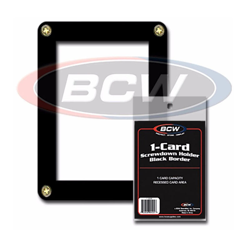 1-Card ScrewDown Holder (Black Border)