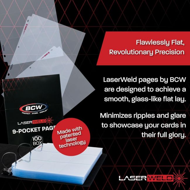9-Pocket Side-Loading Binder Pages (100 CT. Box)