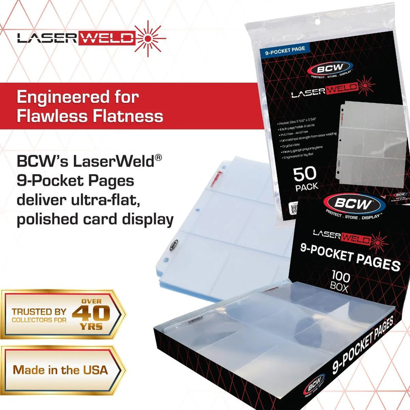9-Pocket Binder Pages (100 CT. Box)