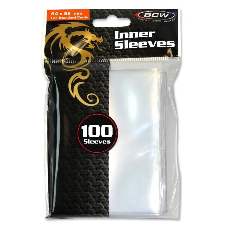 Inner Sleeves 100CT - BCW (Standard Size)