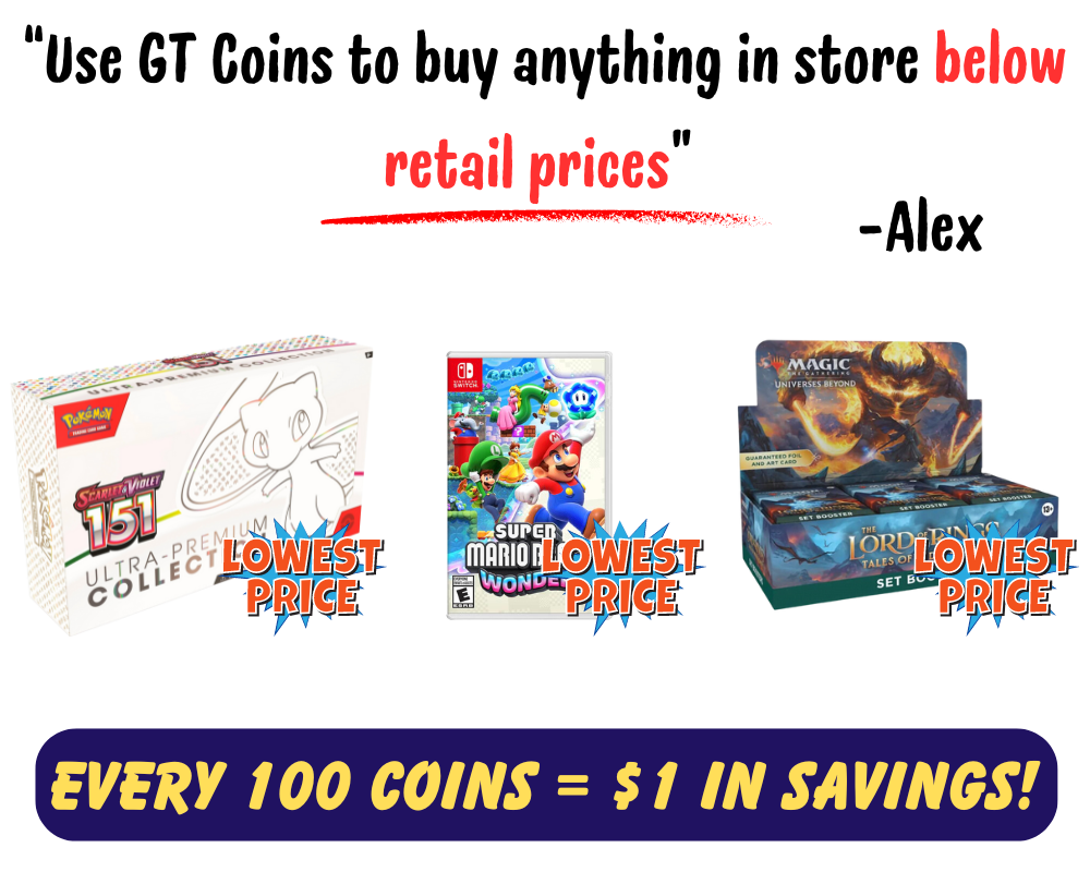 Welcome to the GT Games Loyalty Rewards Program!