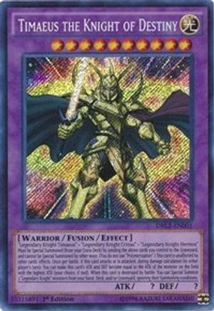 Timaeus the Knight of Destiny [DRL2-EN001] Secret Rare
