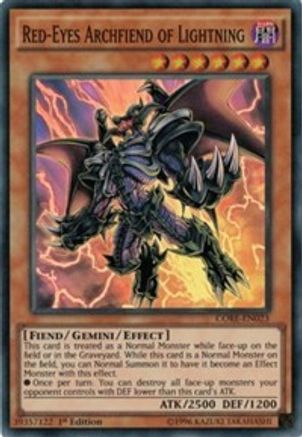 Red-Eyes Archfiend of Lightning [CORE-EN023] Super Rare