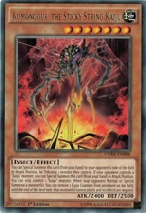 Kumongous, the Sticky String Kaiju [CORE-EN088] Rare