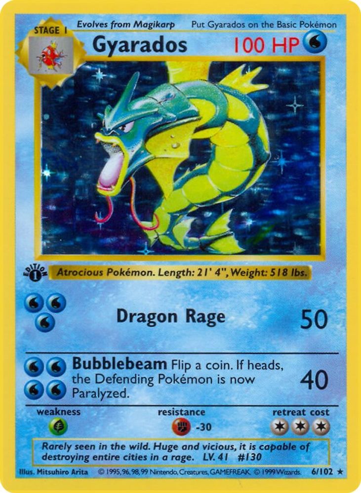 Gyarados (6/102) [Base Set Shadowless Unlimited]