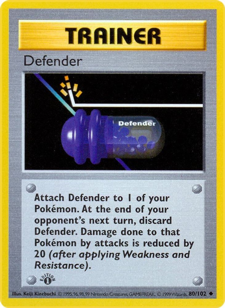 Defender (80/102) (Shadowless) [Base Set 1st Edition]