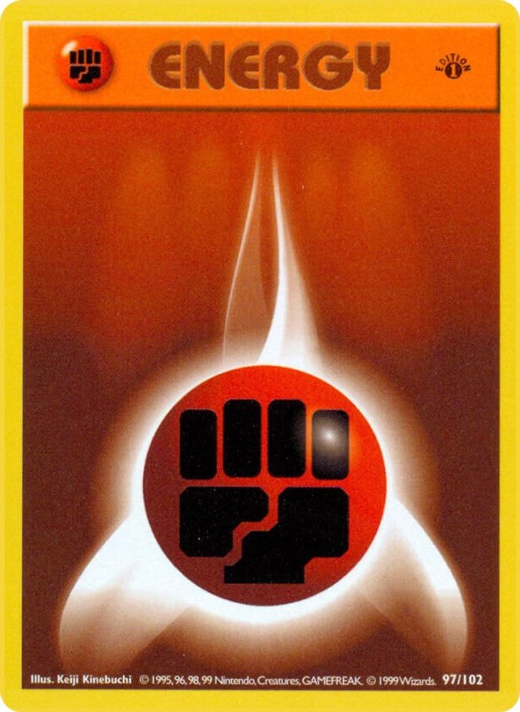 Fighting Energy (97/102) (Shadowless) [Base Set 1st Edition]