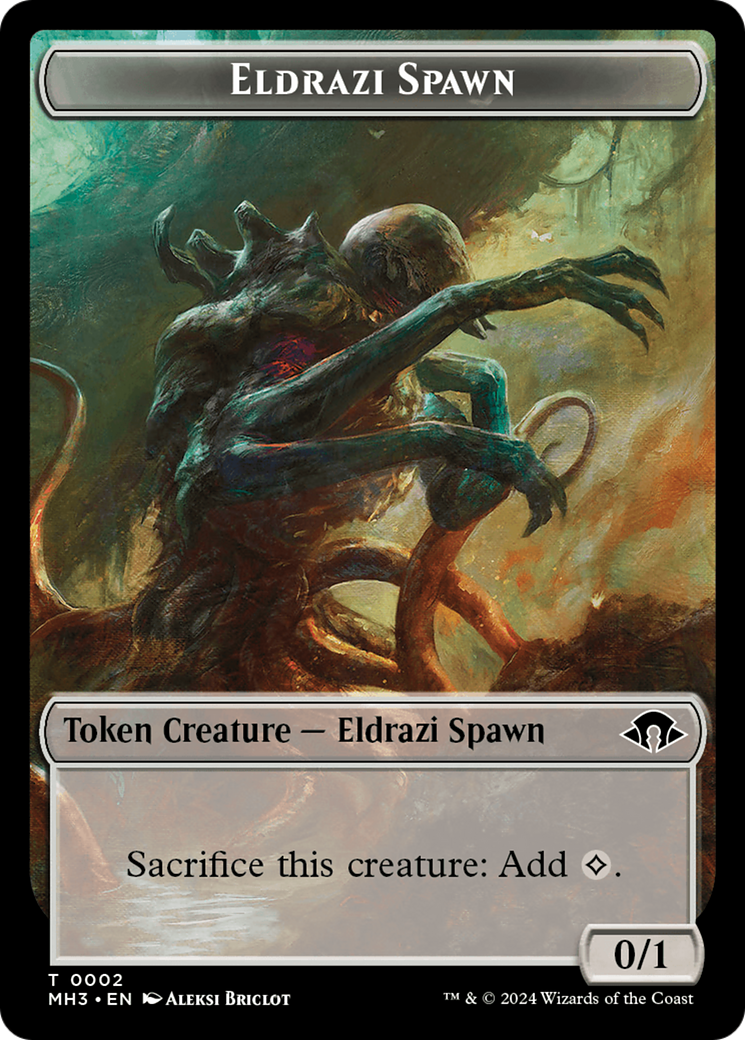 Eldrazi Spawn // Zombie Army Double-Sided Token [Modern Horizons 3 Tokens]