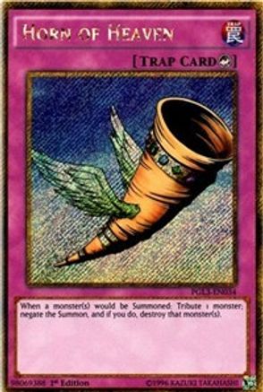 Horn of Heaven [PGL3-EN034] Gold Secret Rare