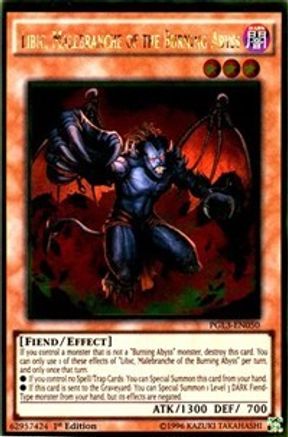 Libic, Malebranche of the Burning Abyss [PGL3-EN050] Gold Rare