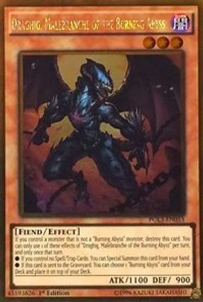 Draghig, Malebranche of the Burning Abyss [PGL3-EN053] Gold Rare