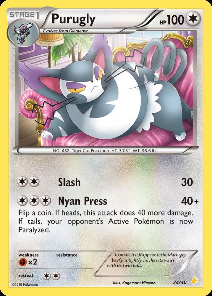 Purugly (24/30) [XY: Trainer Kit 3 - Pikachu Libre]