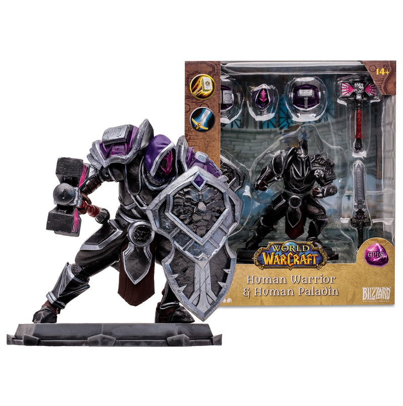 World of Warcraft Human Warrior & Human Paladin 6-Inch Figure