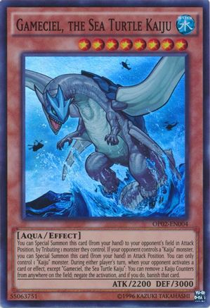 Gameciel, the Sea Turtle Kaiju [OP02-EN004] Super Rare
