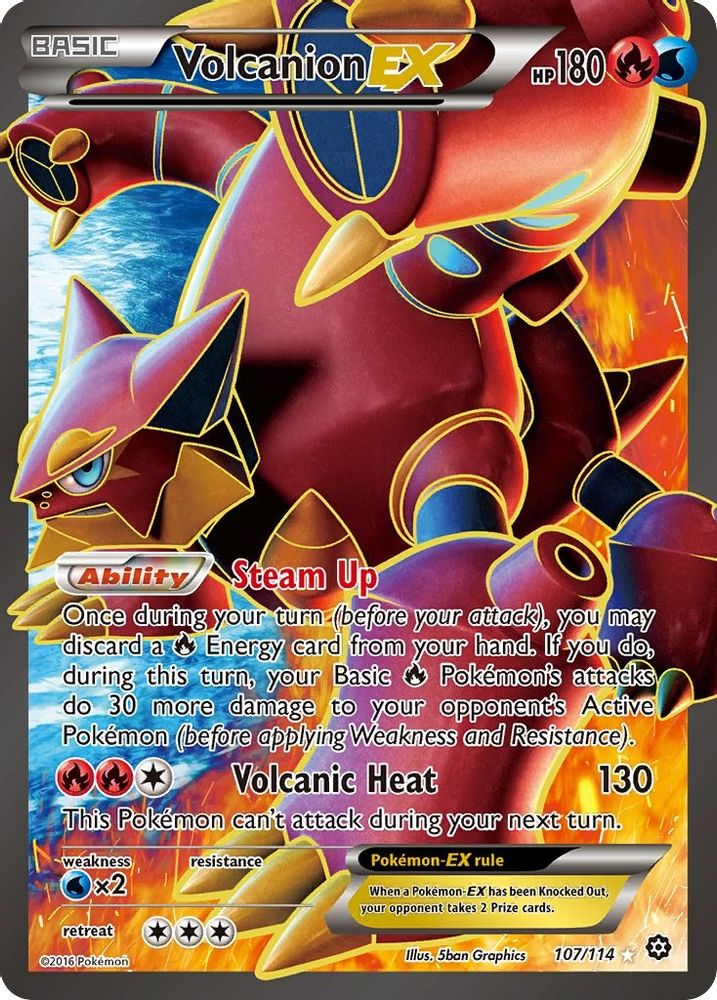Volcanion EX (107/114) [XY: Steam Siege]
