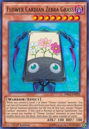 Flower Cardian Zebra Grass [DRL3-EN032] Ultra Rare