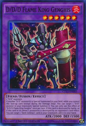 D/D/D Flame King Genghis [CT13-EN005] Super Rare