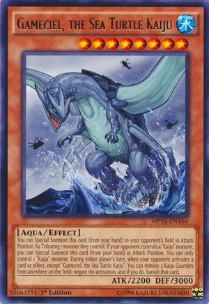Gameciel, the Sea Turtle Kaiju [MP16-EN164] Rare