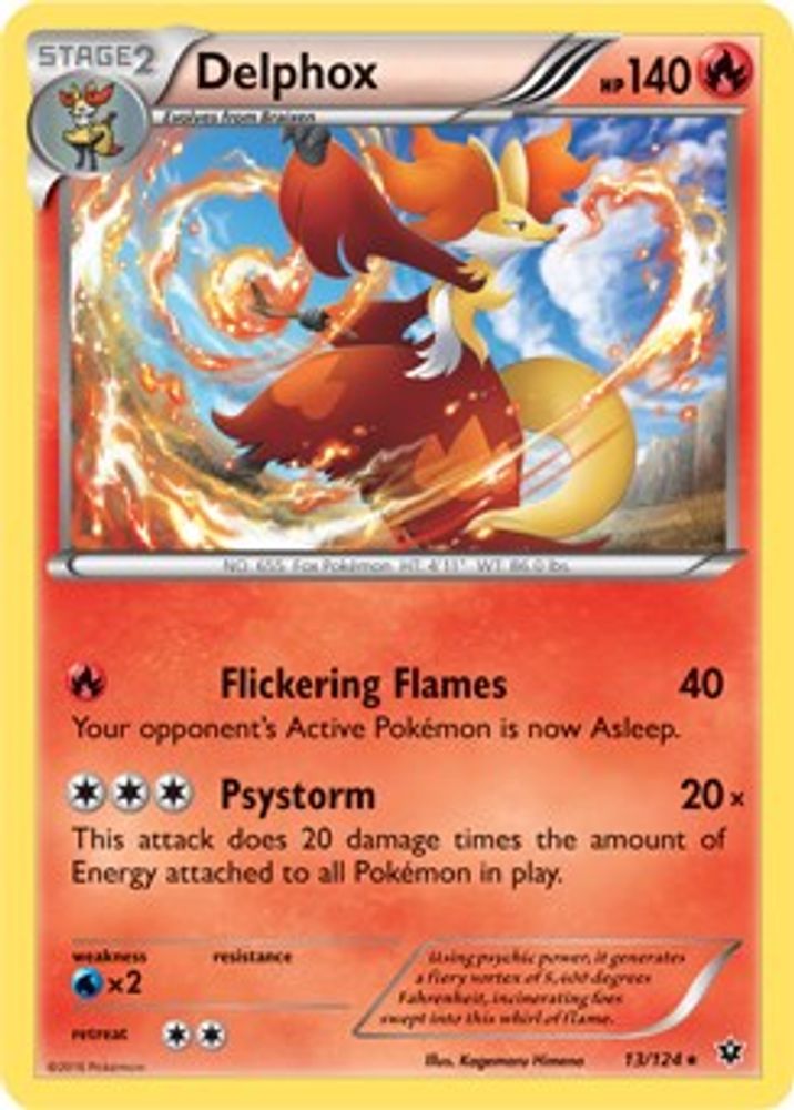 Delphox (13/124) (Theme Deck Exclusive) [XY: Fates Collide]