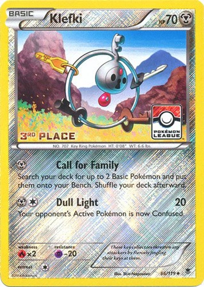 Klefki (66/119) (League Promo 3rd Place) [XY: Phantom Forces]