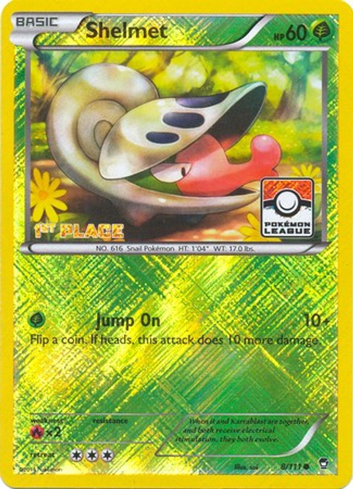 Shelmet (8/111) (League Promo 1st Place) [XY: Furious Fists]