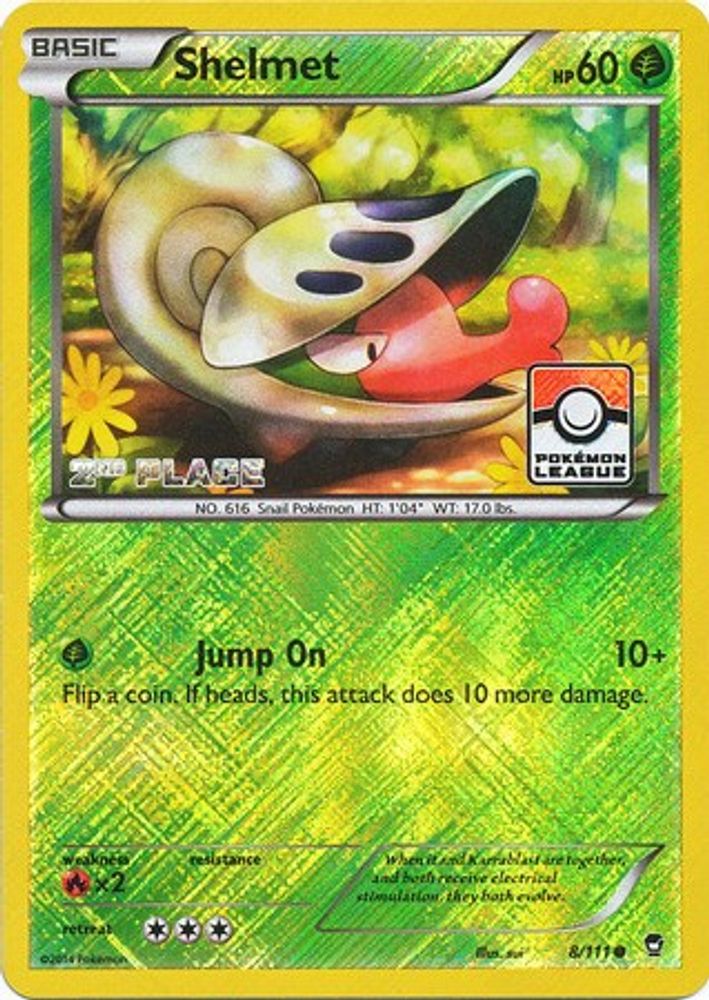 Shelmet (8/111) (League Promo 2nd Place) [XY: Furious Fists]