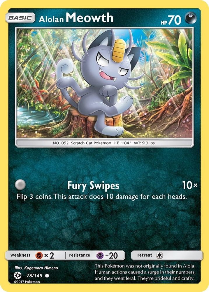 Alolan Meowth (78/149) [Sun & Moon: Base Set]