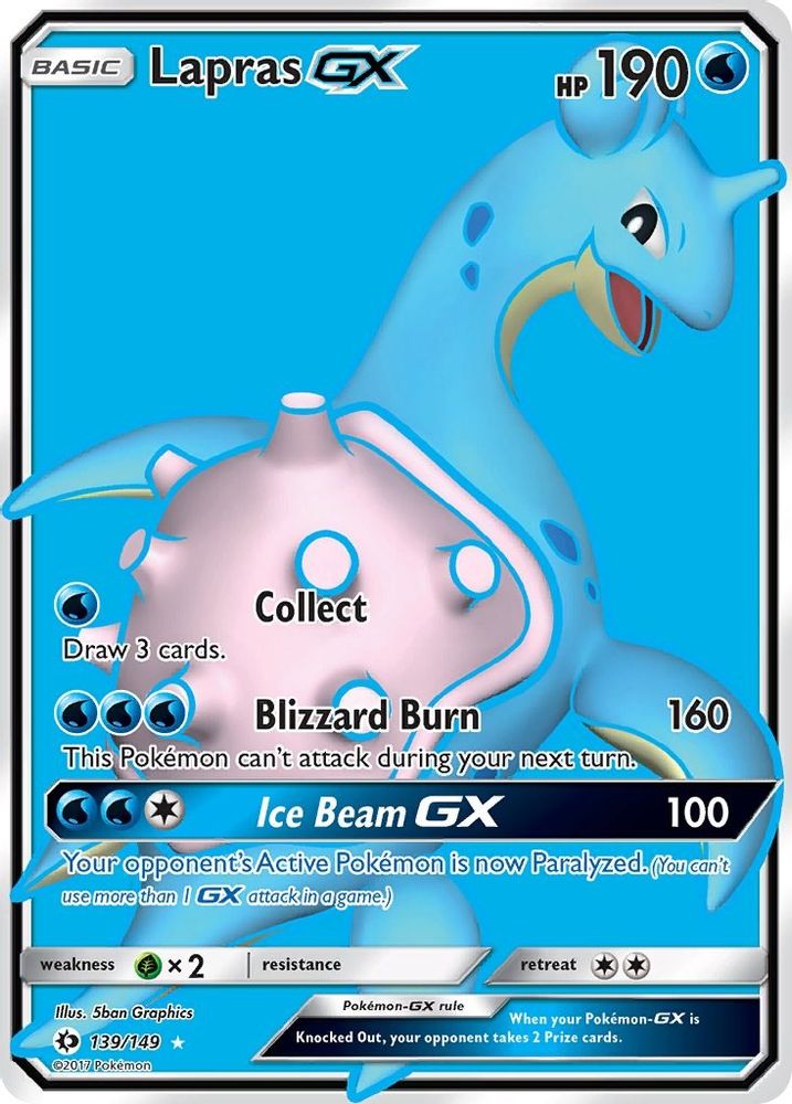 Lapras GX (139/149) [Sun & Moon: Base Set]