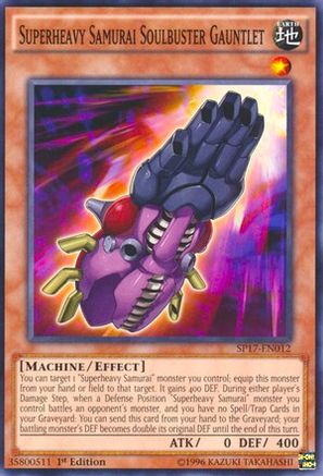 Superheavy Samurai Soulbuster Gauntlet [SP17-EN012] Starfoil Rare