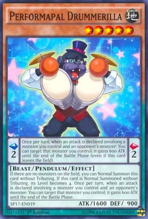 Performapal Drummerilla [SP17-EN019] Starfoil Rare