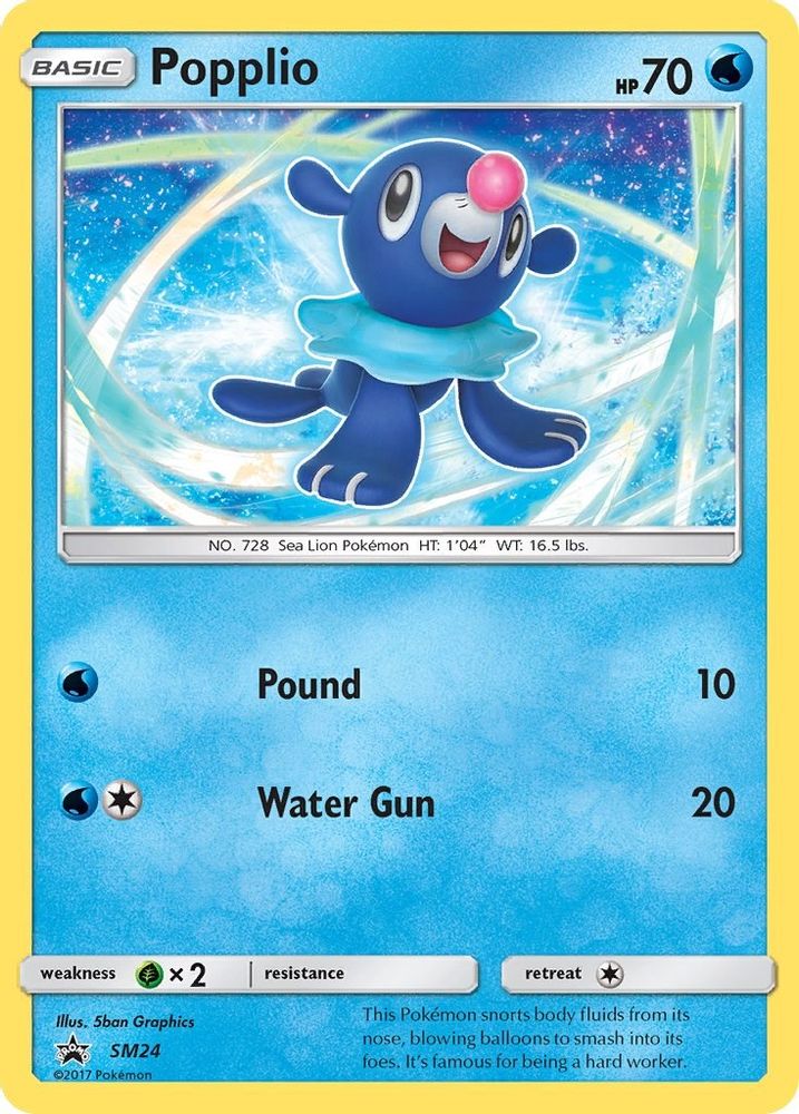 Popplio (SM24) [Sun & Moon: Black Star Promos]
