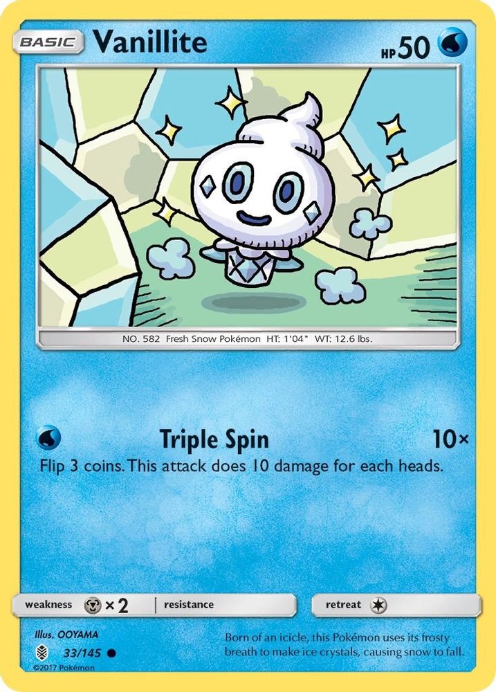 Vanillite (33/145) [Sun & Moon: Guardians Rising]