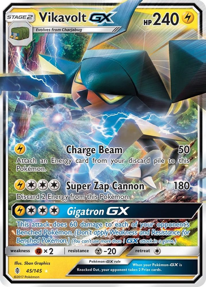 Vikavolt GX (45/145) [Sun & Moon: Guardians Rising]