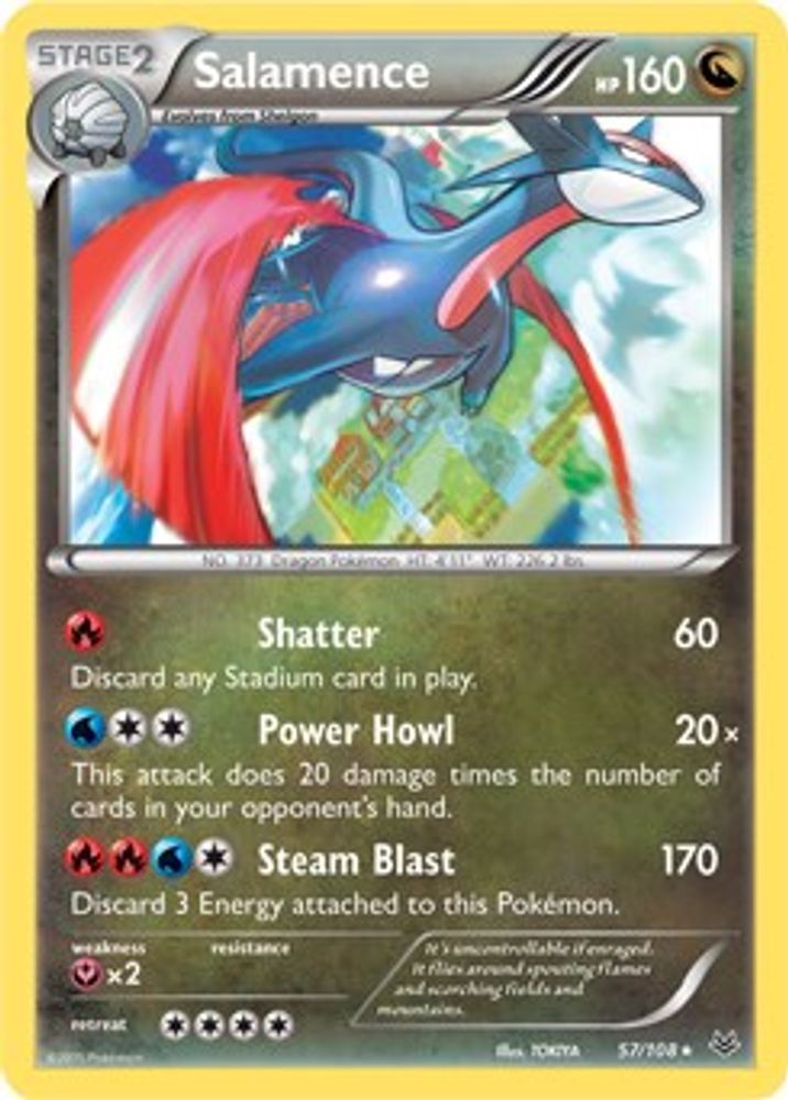 Salamence (57/108) (Theme Deck Exclusive) [XY: Roaring Skies]