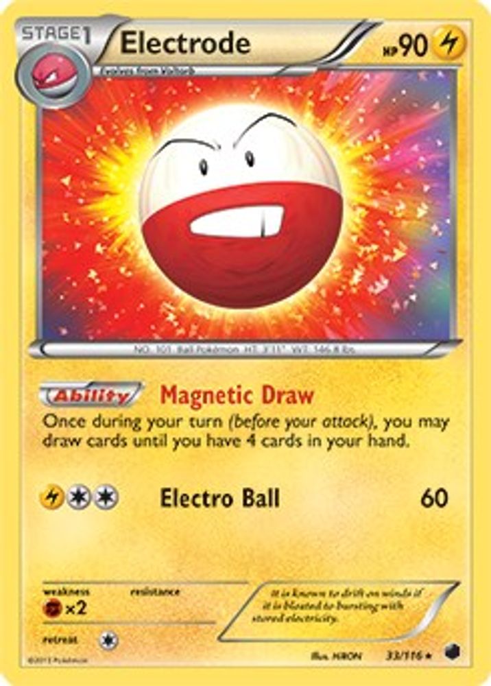 Electrode (33/116) (Theme Deck Exclusive) [Black & White: Plasma Freeze]