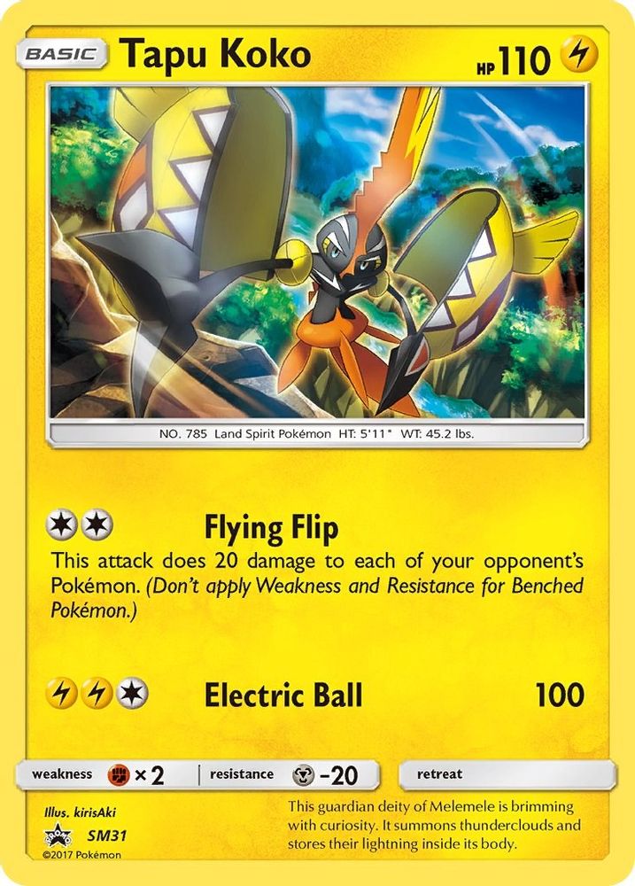Tapu Koko (SM31) [Sun & Moon: Black Star Promos]