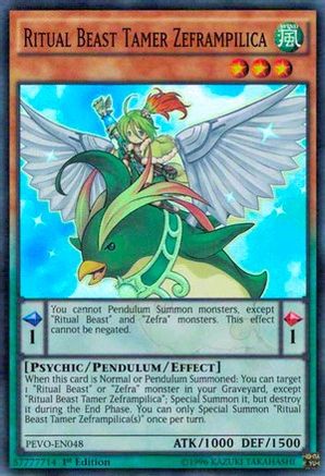 Ritual Beast Tamer Zeframpilica [PEVO-EN048] Super Rare